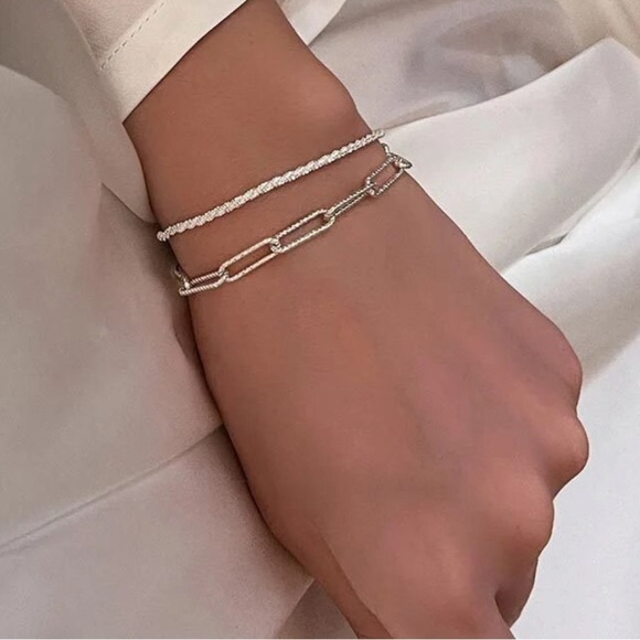 Silver Color Gypsophila Adjustable‎ Bracelet & Bangle/Women Elegant Spark… - Picture 2 of 4